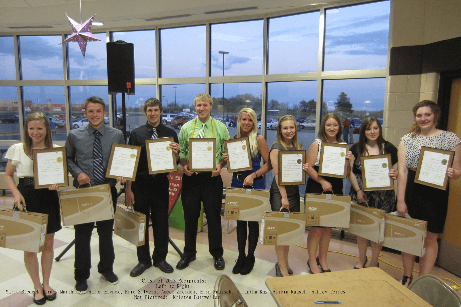 The students from the class of 2013