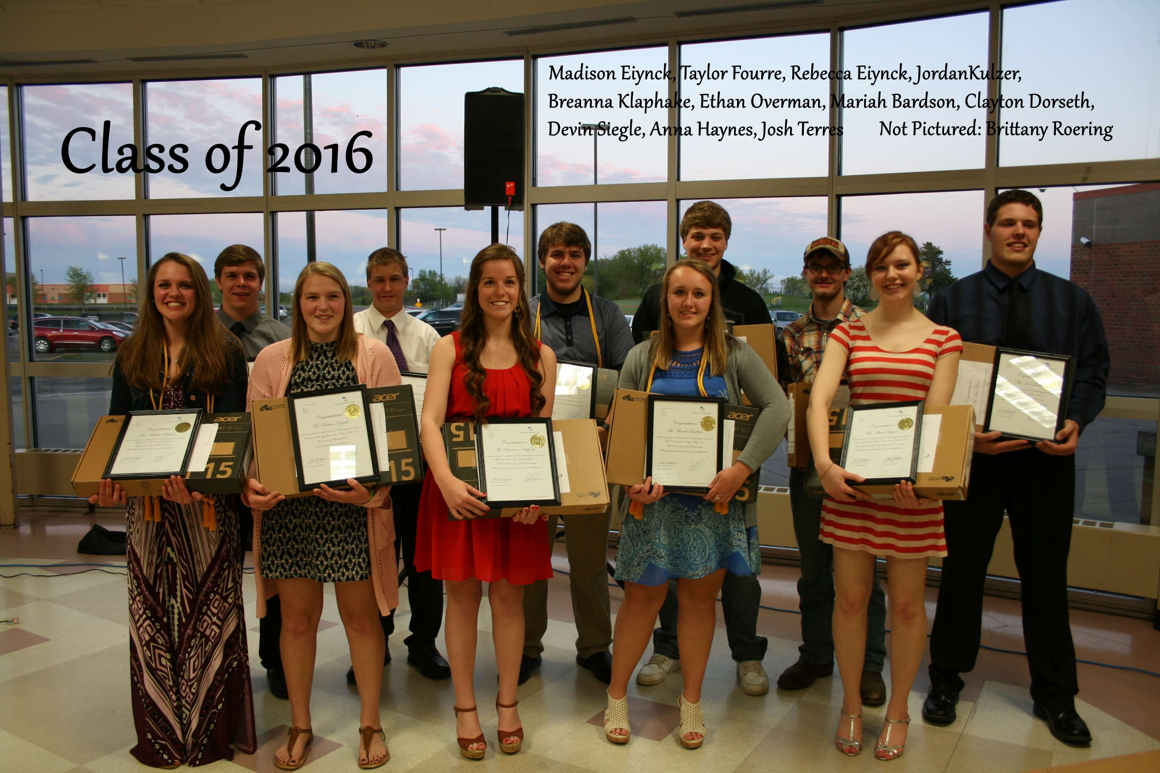 The students from the class of 2016
