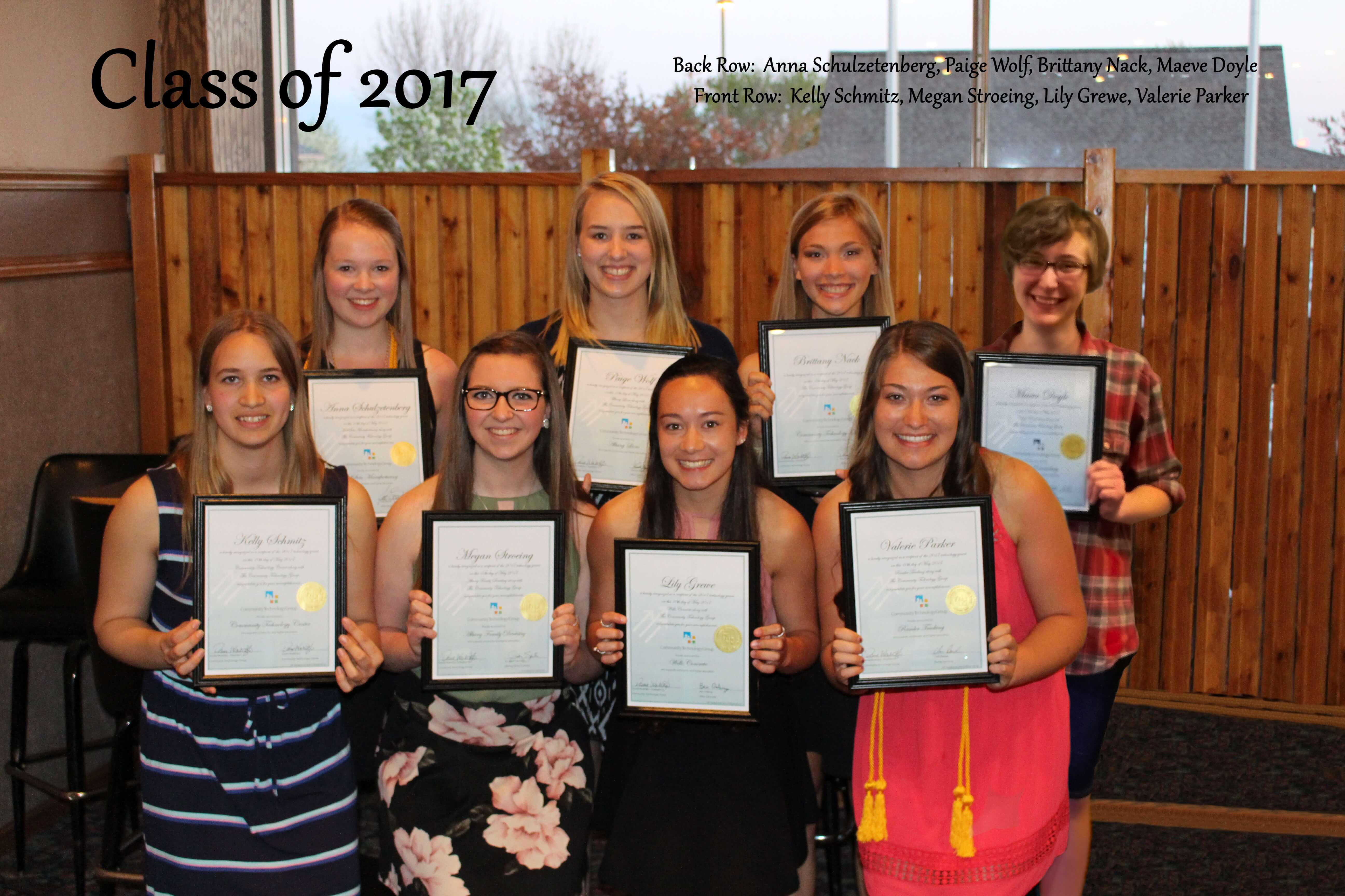 The students from the class of 2017